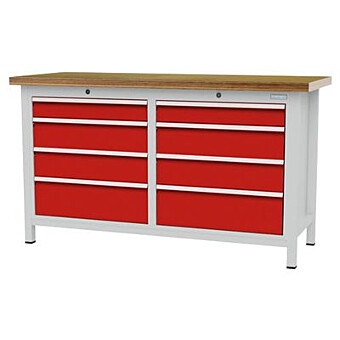 Werkbank 1500 x 600 8 lades 100, 150 en 200