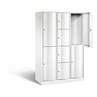 Grote gecombineerde lockerkast met golfdeuren met 8 of 10 vakken S5000 Resisto