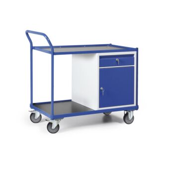 Werkplaatswagen met kastblok met deur en 1 lade