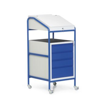 Lichte werkplaatslessenaar met 4 schuifladen Basic