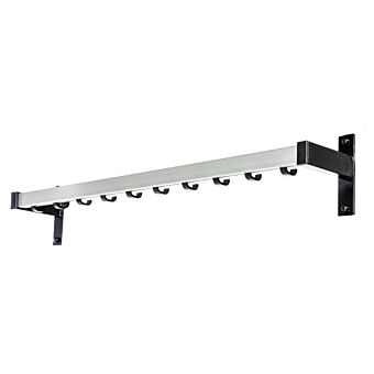 Intras wandgarderobe met stalen steunen jashaken 3-1710 kapstok