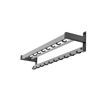 Wandgarderobe met stalen steunen 20 cm. uit de muur