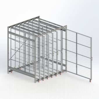 Uittrekbaar schilderijrek