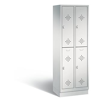 Garderobekast met 2 afdelingen boven elkaar 8320-20