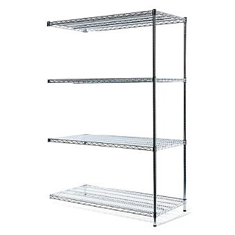 Draadgaasstelling aanbouwrek