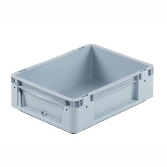 Euronorm kunststof bak voor zware belasting 400-300-120-grijs