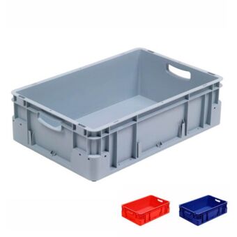 Euronorm kunststof bak voor zware belasting 600-400-180-grijs