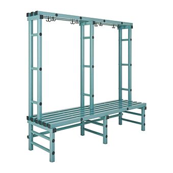 Garderobebank enkel- en dubbelzijdige uitvoering-Enkelzijdig-1500