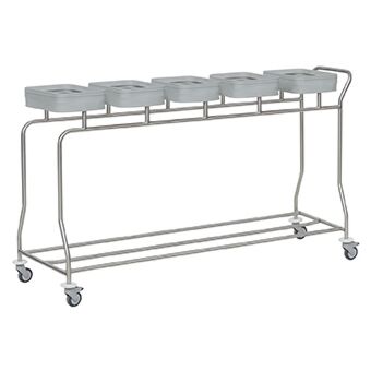 Wasverzamelaar Compact plus 1, 2, 3, 4 of 5 vaks. Roestvast staal. Roestvrij, RVS.