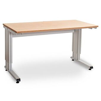 Middelzware elektrisch in hoogte verstelbare werkbank, belastbaar tot 600 kg. bij gelijkmatige belasting.