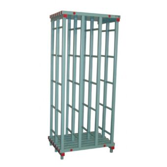 Kunststof rek voor mattenopslag met 3 of 6 vakken