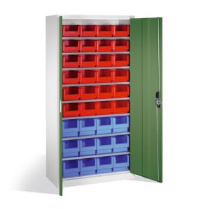 Bakkenkasten met openslaande deuren-8-24x rood 4 - 12x blauw 5