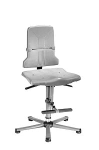 Werkplaatsstoel Sintec 3 met glijders en opstaphulp-Permanentcontact