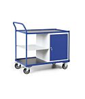 Werkplaatswagen met kastblok met deur, 1 extra legbord en schuine greep