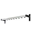 Intras wandgarderobe met stalen steunen jashaken 3-1710 kapstok