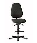 Laboratoriumstoel Basic 3 met glijders en opstapring 9131 9136 en 9137