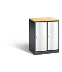 Lage lockerkast met golfdeuren 1 deur hoog S5000 Resisto