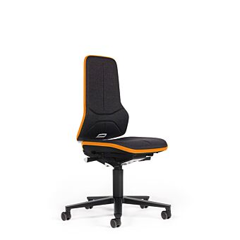 ESD Stoel NEON 2 met wielen flexband oranje