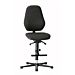 Laboratoriumstoel Basic 3 met glijders en opstapring 9131 9136 en 9137