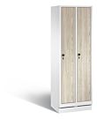 Garderobekast met sokkel met houten deuren S3500 Evolo