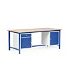 Werkbank met twee kasten 2 deuren 1 lade