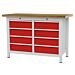 Werkbank 1250 x 600 x 859 mm.