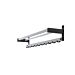 Intras wandgarderobe met stalen steunen aluminium jashaken 3-2010 kapstok