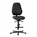 Laboratoriumstoel Basic 3 met glijders en opstapring 9131 9136 en 9137
